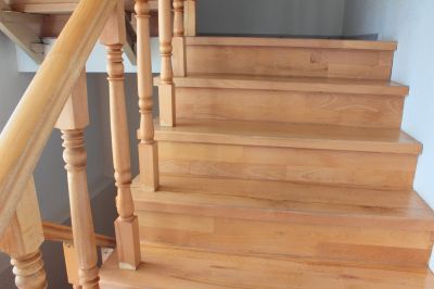 Wooden Banister Installation in Kansas City, KS
